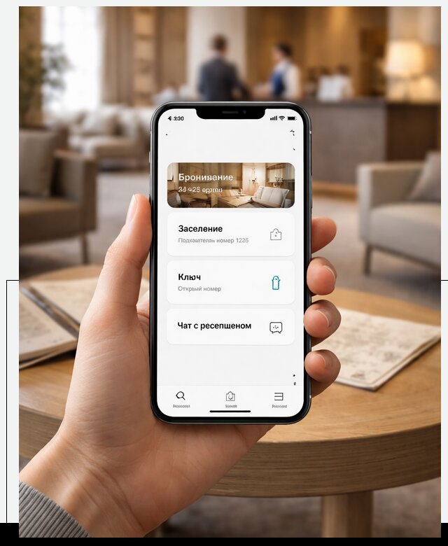 Мобильное приложение для гостей отеля в Апшеронске, управление сервисом